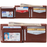 Alpine Swiss Mens Wallet for Men RFID Protected Leather Mens Wallet Spencer Bifold – Tan