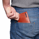 Alpine Swiss Mens Wallet for Men RFID Protected Leather Mens Wallet Spencer Bifold – Glossy Nappa Tan