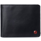 Alpine Swiss Connor Executive Bifold Wallet – Smooth Finish Black