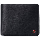 Alpine Swiss Wallet for Men Nolan Commuter Bifold Dual ID Windows for License Work – Black