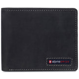 Alpine Swiss Wallet for Men Nolan Commuter Bifold Dual ID Windows for License Work – Nubuck Black