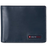 Alpine Swiss Wallet for Men Nolan Commuter Bifold Dual ID Windows for License Work – Glossy Nappa Teal