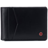 Alpine Swiss Delaney Slim Bifold Wallet – Smooth Finish Black