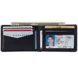 Alpine Swiss Delaney Slim Bifold Wallet – Black