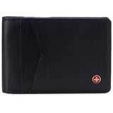 Alpine Swiss Delaney Slim Bifold Wallet – Black