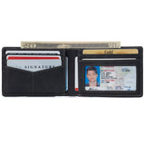 Alpine Swiss Delaney Slim Bifold Wallet – Nubuck Black