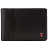 Alpine Swiss Delaney Slim Bifold Wallet – Smooth Finish Brown