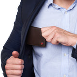 Alpine Swiss Delaney Slim Bifold Wallet – Smooth Finish Brown