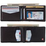 Alpine Swiss Delaney Slim Bifold Wallet – Brown