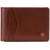 Alpine Swiss Delaney Slim Bifold Wallet – Smooth Finish Tan
