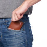 Alpine Swiss Delaney Slim Bifold Wallet – Smooth Finish Tan