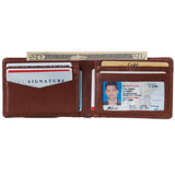 Alpine Swiss Delaney Slim Bifold Wallet – Tan