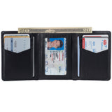 Alpine Swiss Men's Leon RFID Trifold Pocket Wallet – Black