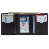 Alpine Swiss Men's Leon RFID Trifold Pocket Wallet – Brown