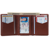 Alpine Swiss Men's Leon RFID Trifold Pocket Wallet – Tan
