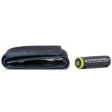 Alpine Swiss Men's Leon RFID Trifold Pocket Wallet – Glossy Nappa Teal