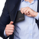Alpine Swiss Logan Zipper Bifold Wallet – Nubuck Black