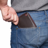 Alpine Swiss Logan Zipper Bifold Wallet – Brown