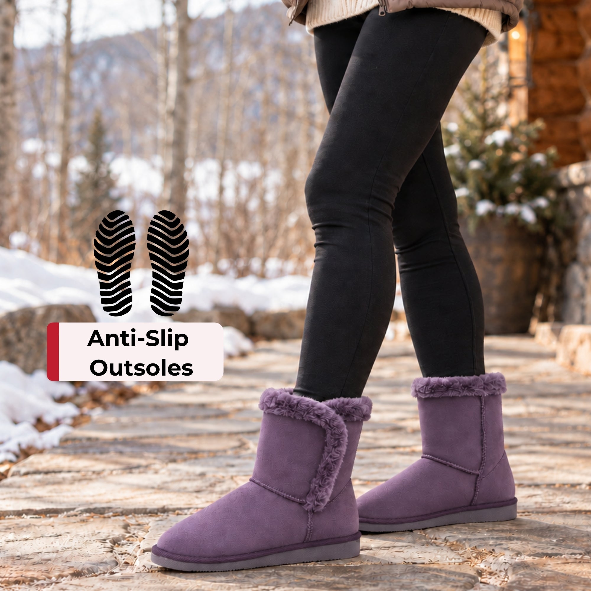 Alpine Swiss Mindy Women's Winter Boots | Short Faux Shearling