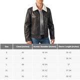 Alpine Swiss Aaron Mens Trucker Jacket – Faux Leather Brown