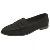 Alpine Swiss Abby Womens Penny Loafers Slip On Flats Comfortable Office Shoes – Black