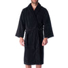 Alpine Swiss Pure Cotton Men Terry Cloth Bathrobe Super Absorbent Hotel Spa Robe – Black