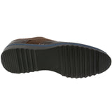 Alpine Swiss Alec Mens Wingtip Shoes 1.5” Ripple Sole Leather Insole & Lining – Brown