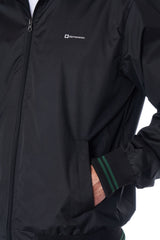 Alpine Swiss Mens Lightweight Bomber Jacket Casual Windbreaker Varsity Coat – Black Green