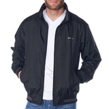 Alpine Swiss Mens Lightweight Bomber Jacket Casual Windbreaker Varsity Coat – Black Gray