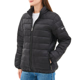 Alpine Swiss Amy Womens Puffer Jacket Insulated Water Resistant Lightweight Down – Black