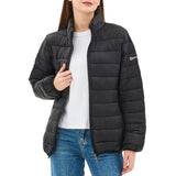 Alpine Swiss Amy Womens Puffer Jacket Insulated Water Resistant Lightweight Down – Black