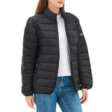 Alpine Swiss Amy Womens Puffer Jacket Insulated Water Resistant Lightweight Down – Black