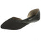 Alpine Swiss Anya Womens D’Orsay Pointed Toe Ballet Flats Dressy Slip On Shoes – Black