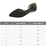 Alpine Swiss Anya Womens D’Orsay Pointed Toe Ballet Flats Dressy Slip On Shoes – Black