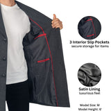 Alpine Swiss Luke Mens Wool Blend Overcoat Single Breasted Coat Tailored Topcoat – Gray