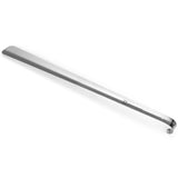 Alpine Swiss Metal Shoe Horn Long Handle 20” or 16” Shoe Helper Steel Shoehorn – Silver