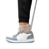Alpine Swiss Metal Shoe Horn Long Handle 20” or 16” Shoe Helper Steel Shoehorn – Silver