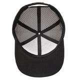 Alpine Swiss Mens Trucker Hat Snapback Mesh Back Cap Adjustable Baseball Cap – Embroidered Black