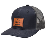 Alpine Swiss Mens Trucker Hat Snapback Mesh Back Cap Adjustable Baseball Cap – Navy