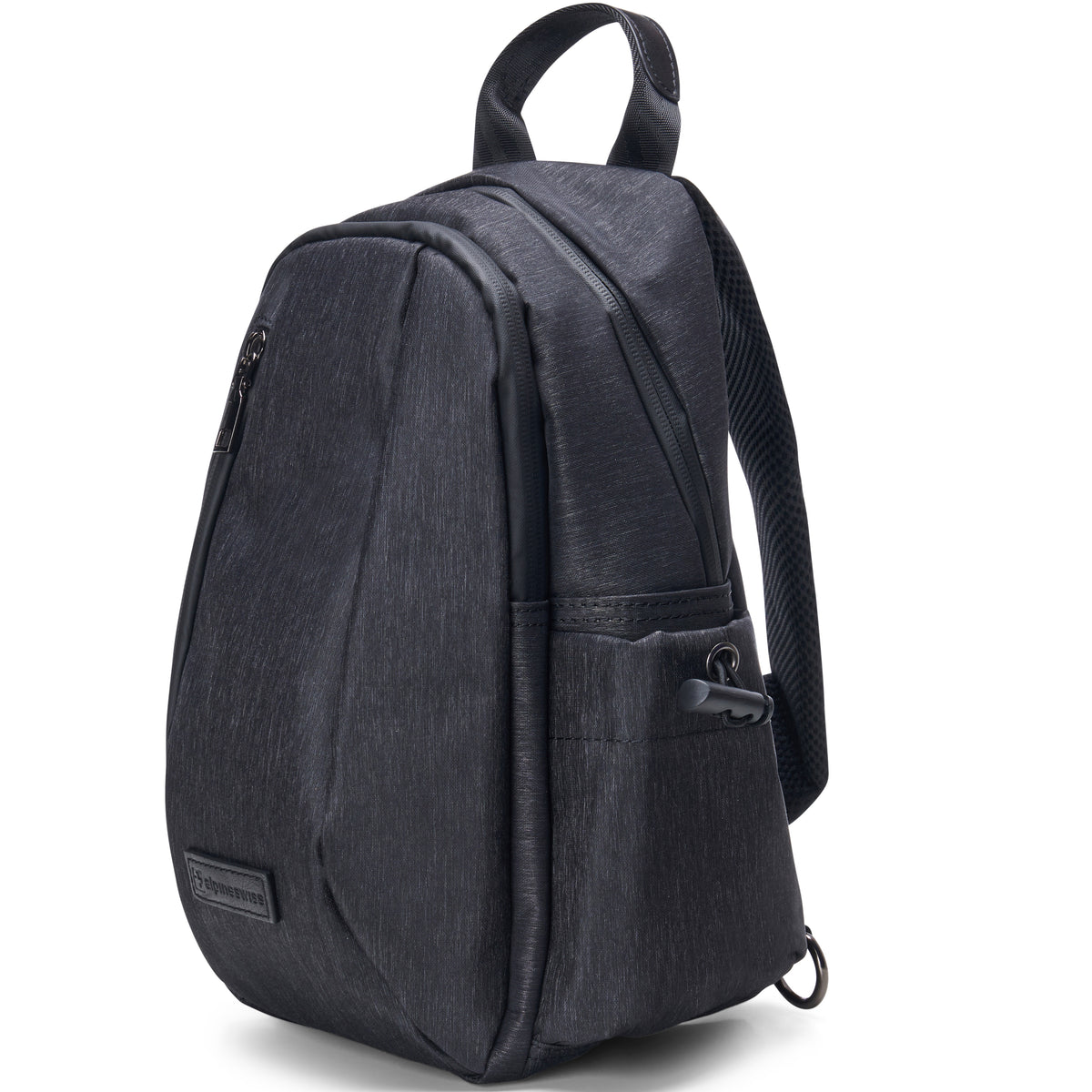 Alpine Swiss Sling Bag Crossbody Backpack Chest Pack Casual Day Bag Shoulder Bag – Black