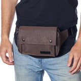 Alpine Swiss Fanny Pack Waist Bag Adjustable Belt Strap Crossbody Sling Bum Bag – Brown