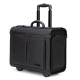 Alpine Swiss Rolling Briefcase Work Travel Overnight Bag Business Attache Case – Black