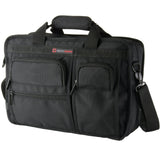 Alpine Swiss Conrad Messenger Bag 15.6 Inch Laptop Briefcase with Tablet Sleeve – Black