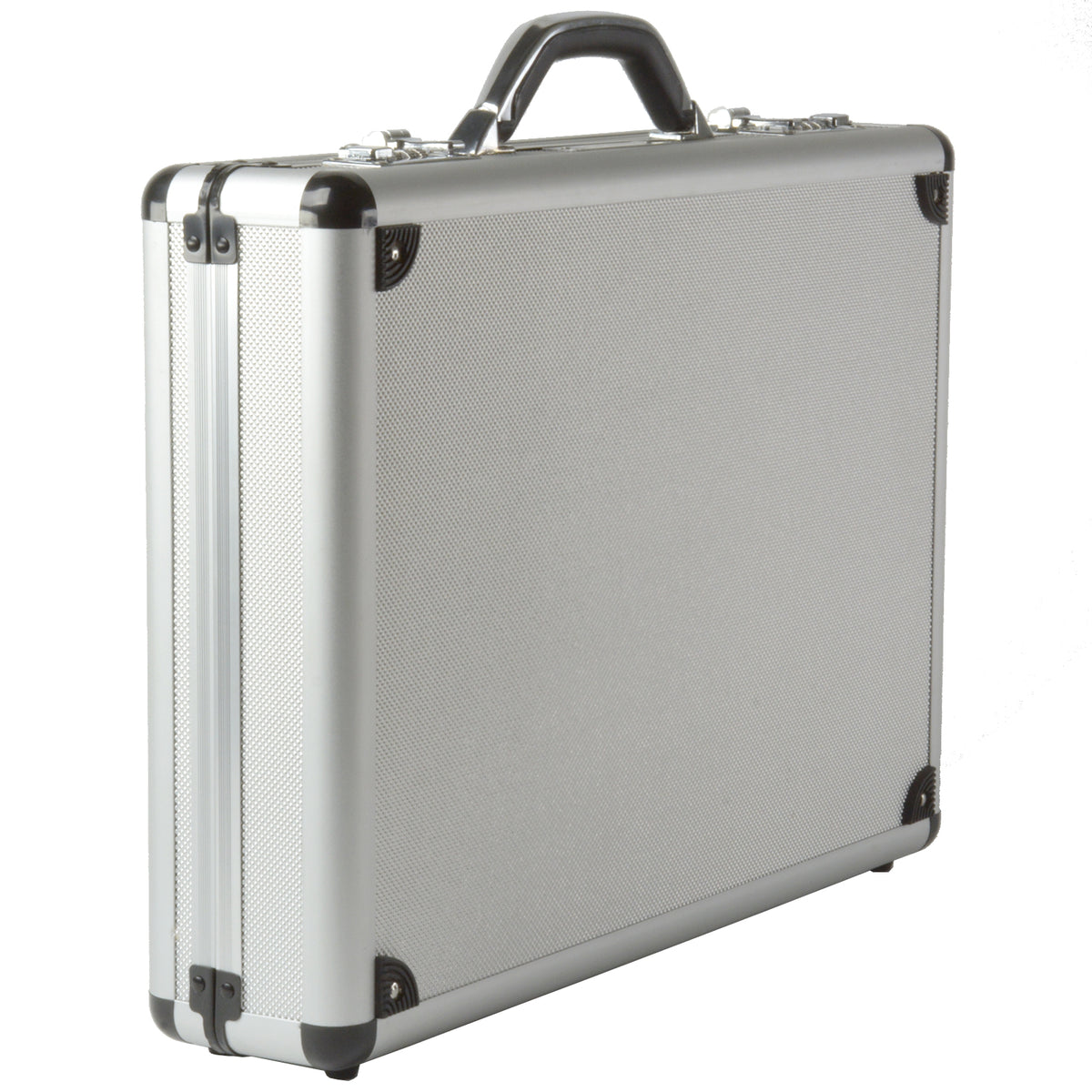 Alpine Swiss Executive Aluminum Briefcase Padded Laptop Briefcase For Men Hard Shell – Silver