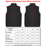 Alpine Swiss Mens Lightweight Down Puffer Vest Insulated Padded Sleeveless Jacket – Gray
