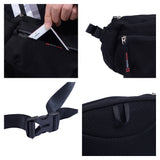 Alpine Swiss Fanny Pack Adjustable Waist Bag Sling Crossbody Chest Pack Bum Bag – Black