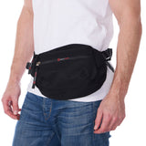 Alpine Swiss Fanny Pack Adjustable Waist Bag Sling Crossbody Chest Pack Bum Bag – Black