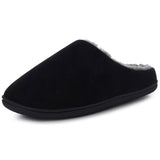 Alpine Swiss Mens Memory Foam Clog Slippers Indoor Comfort Slip On House Shoes – Black