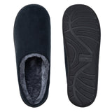 Alpine Swiss Mens Memory Foam Clog Slippers Indoor Comfort Slip On House Shoes – Black