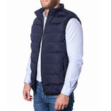 Alpine Swiss Mens Lightweight Down Alternative Puffer Vest Sleeveless Jacket – Navy